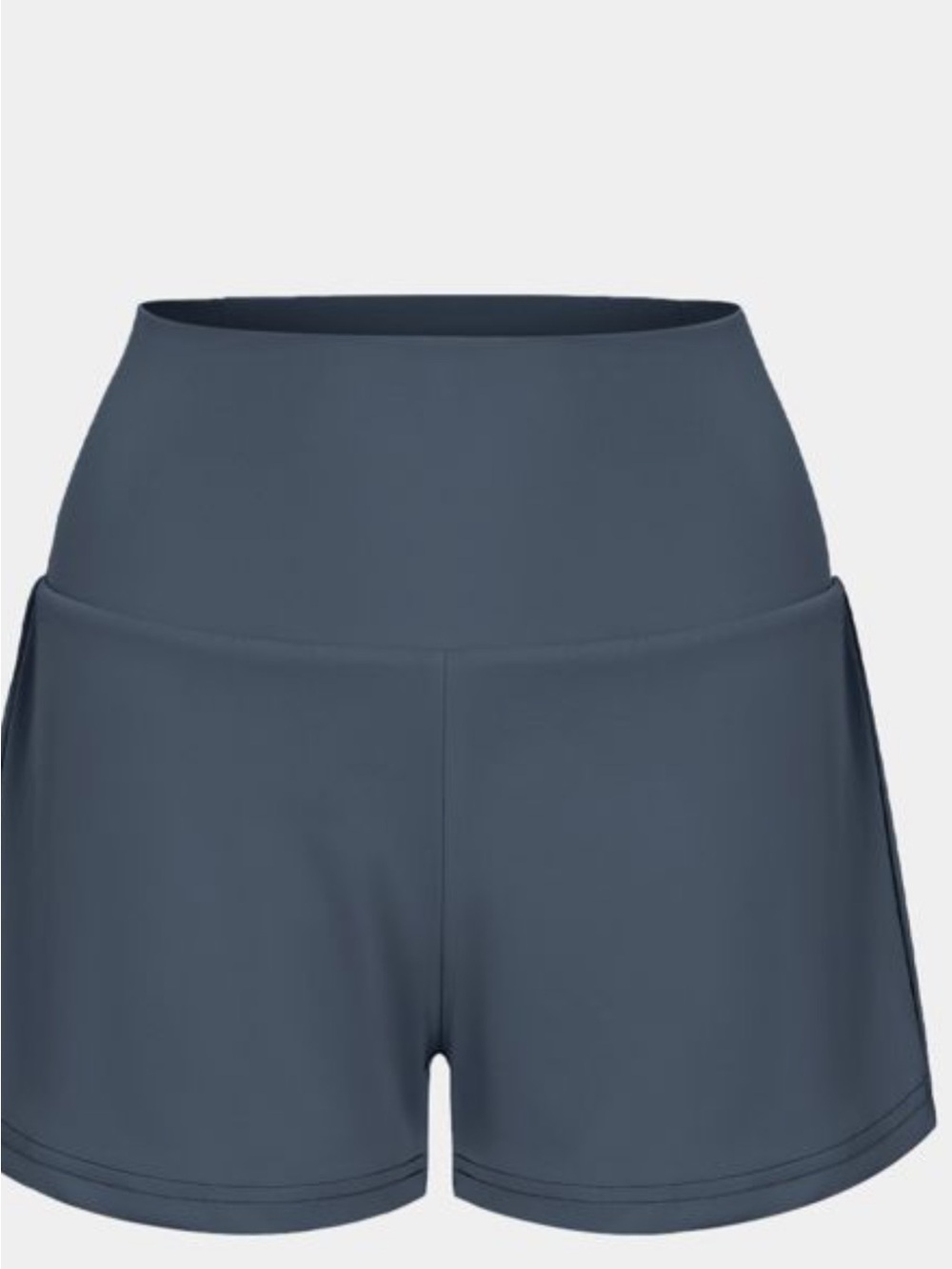 HALARA High-Waist Athletic Shorts — Charcoal Blue - Picture 3 of 11
